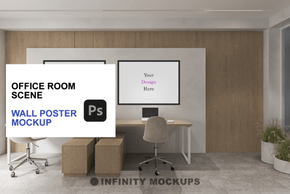 Download Office Room Canvas Wall Art Mockup - Canvas Collection