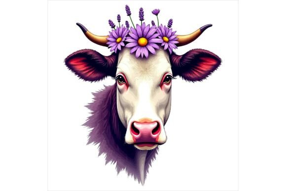 Download Farm Animal Clipart Floral Set - Floral Collection