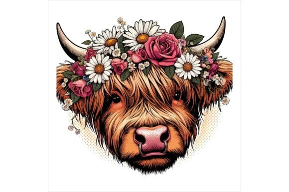 Download Farm Animal Clipart Floral Set - Floral Collection
