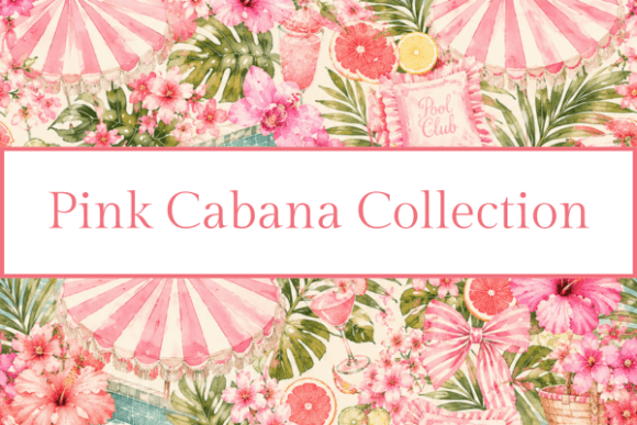 Download Pink Cabana Tropical Floral Clipart - Floral Collection