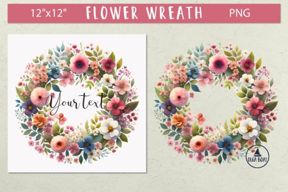 Download Flower Frame | Floral Wreath Clipart - Floral Collection