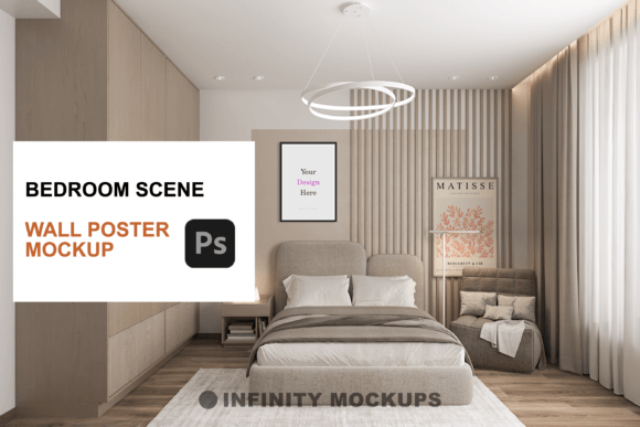 Download Bedroom Canvas Wall Art Mockup - Canvas Collection