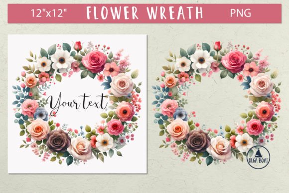Download Floral Wreath Clipart| Watercolor Wreath - Floral Collection