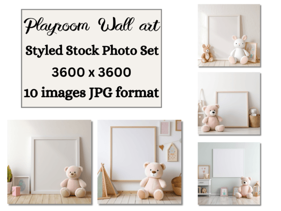 Download Childs Playroom Wall Art Mockups Bundle - Art mockup Collection