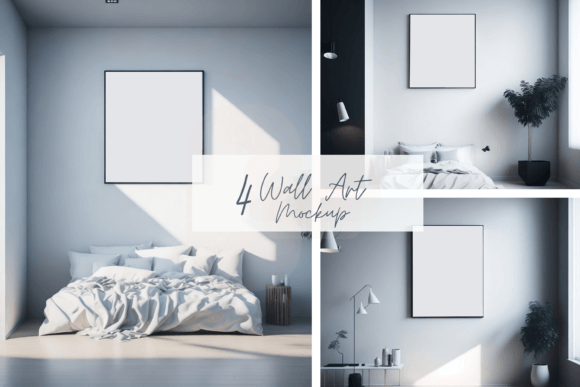Download Wall Art Mockup PSD Template: PSD &amp; JPG - Art mockup Collection
