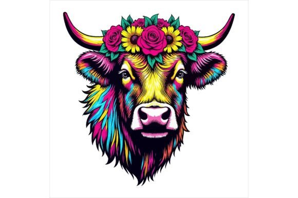 Download Farm Animal Clipart Floral Set - Floral Collection