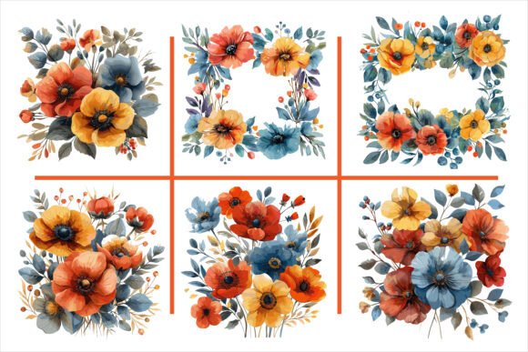Download Watercolor Floral Wedding Invitation Art - Floral Collection