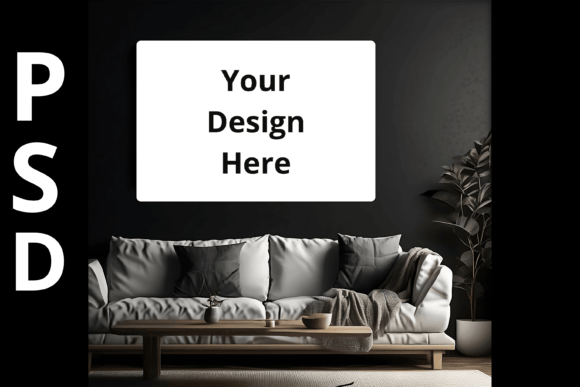 Download PSD Landscape Canvas Wall Art Mockup - Canvas Collection