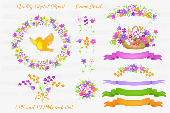 Download Floral Wreaths Clipart, Floral Frame - Floral Collection