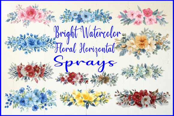 Download Bright Watercolor Floral Horizontal - Floral Collection