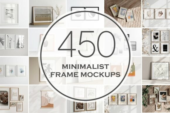Download Minimalist Frame Mockup Bundle - Minimalist frame mockup Collection